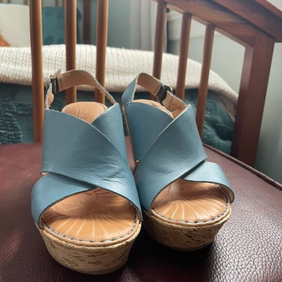 Born Cork Wedge Sandals - Picture 2 of 5